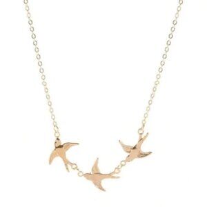 ✨ Gold Filled Swallow Bird Necklace
